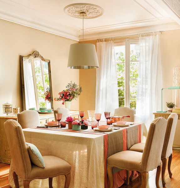 A berendezett, fénnyel beragyogó összhatás